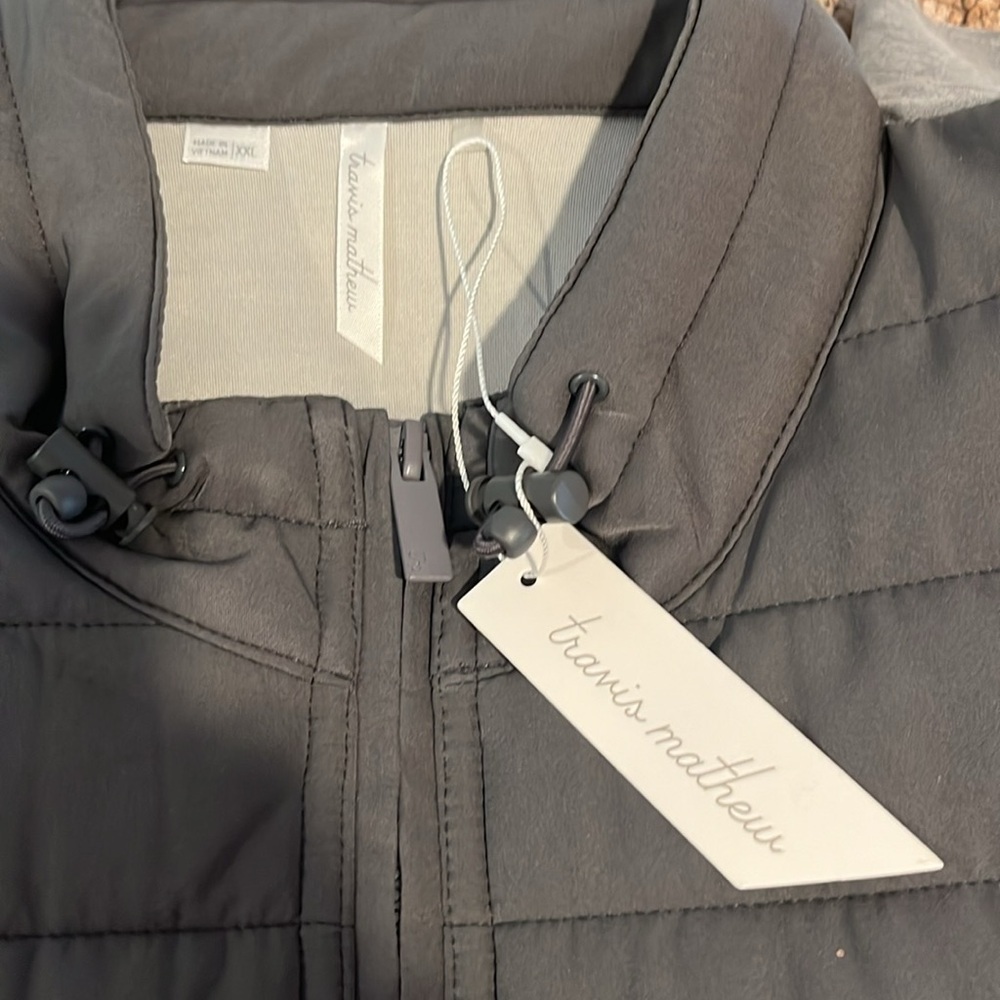 TravisMathew Espresso Martini Full Zip Jacket Gray Women’s XXL - Picture 8 of 10